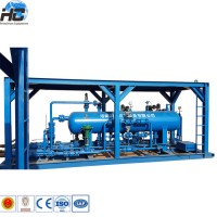 CE standard skid-mounted oil gas water three phase separator / 3 phase separator